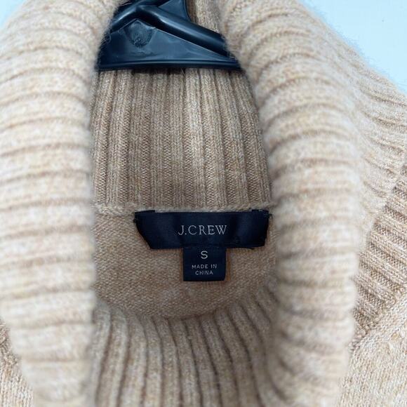J.Crew Turtleneck Sweater in Supersoft Yarn Merino Wool Camel Size Small - Picture 6 of 8